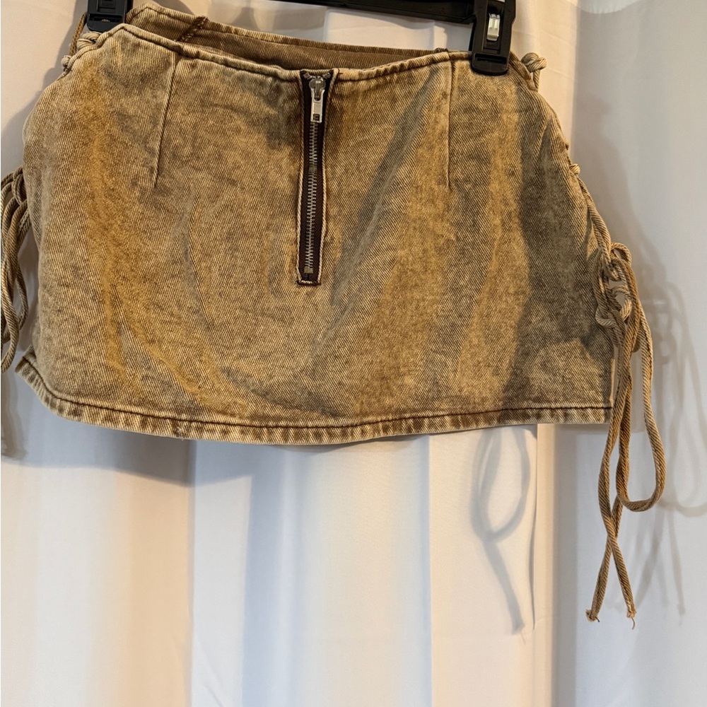 Y2K Pretty Little Things Micro Mini Skirt Lace-Up Festival Coachella - Picture 9 of 13
